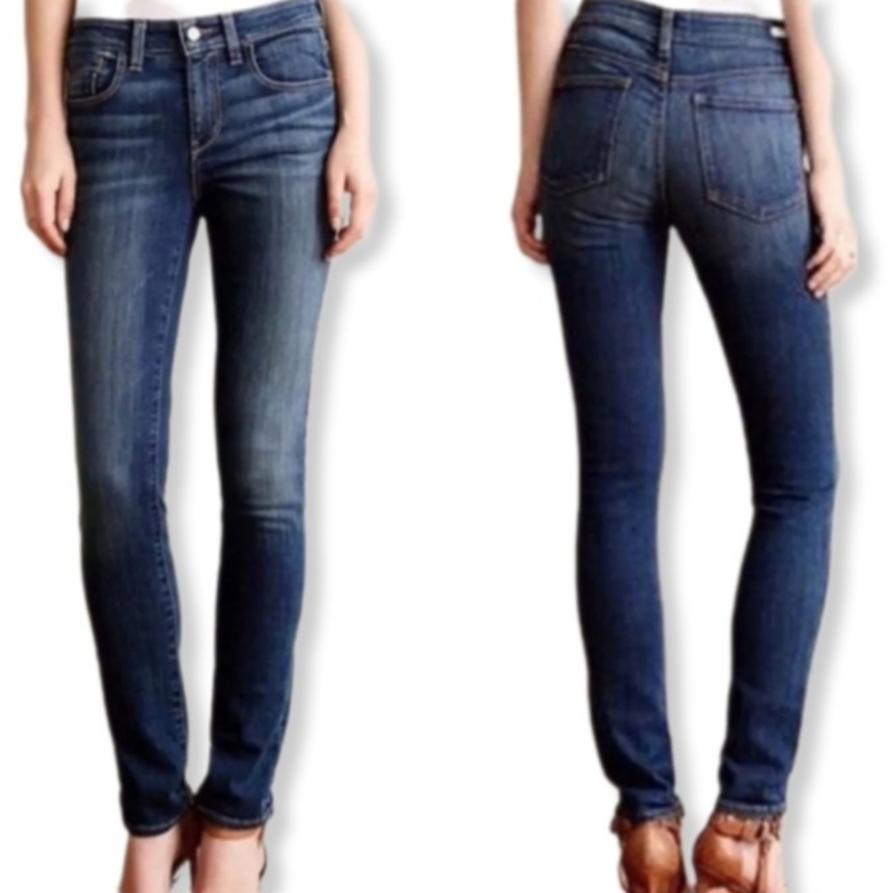 Anthropology Pilcro And The Letterpress Jeans Script Blue Color Raw Hem …